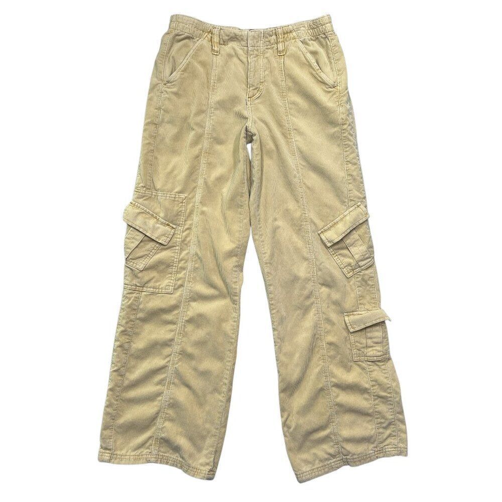 BDG Urban Outfitters Pants Women's Size Medium Tan Corduroy Y2K Cargo Pants‎